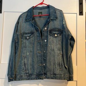 Wild Fable oversized distressed jean jacket